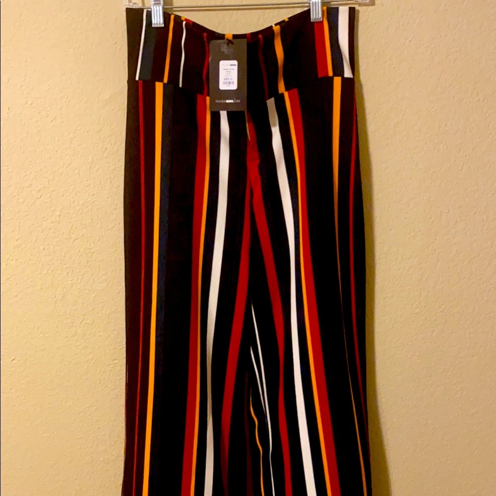 Fashion Nova multicolor wide leg pants. New, never worn pants.